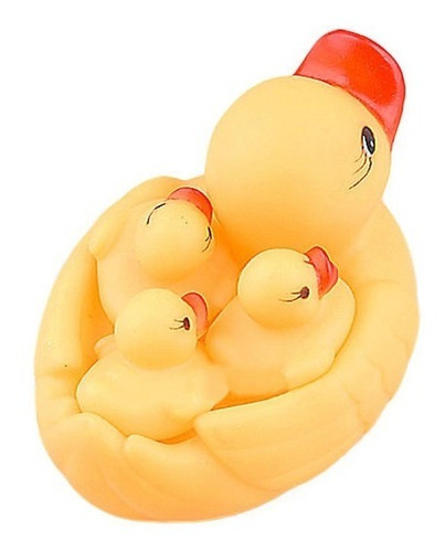 4pcs Bebé Agua Flotante Patos Amarillo Lindo Bañarse Desarro