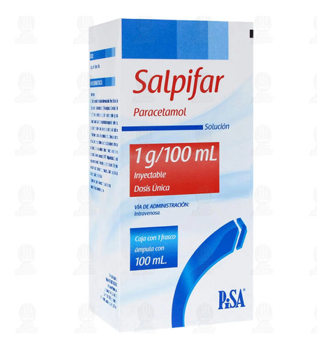 Salpifar Solución Inyectable 1 G/100 Ml, Ámpula 100 Ml