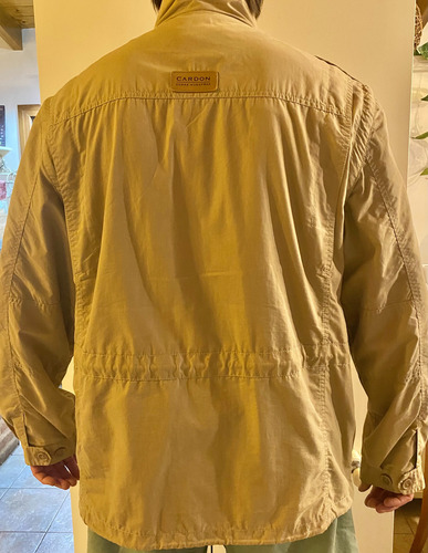 Campera Cardone Liviana-t Xl -mg-beige-mangas Desmontables (Usado)