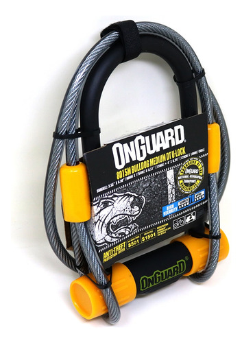 Candado Para Bicicleta Onguard Ulock Bulldog C/cable Medium