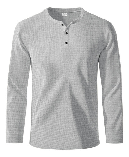 Polera Básica Para Hombre, Estilo Gofre Casual, Polera Henry