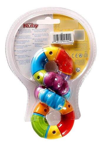 Imagen 8 de 8 de Mordillo Nuby Twista Sonajero Planeta Juguete