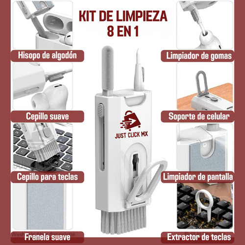 Kit Limpiador 8 En 1 Multifuncional Para Celular/audífonos