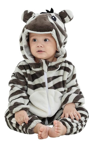 Pijama Y Disfraz Enterito Polar Niña Niño Bebés Cebra