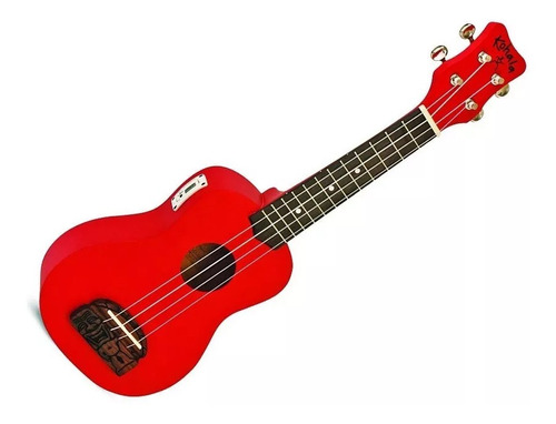 Ukelele Soprano Kohala Kt-strd Tiki Red Con Afinador