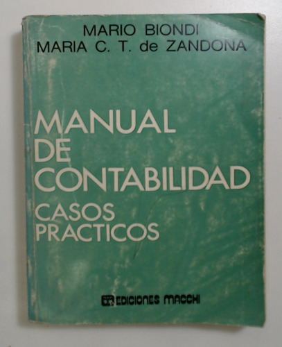 Manual De Contabilidad - Biondi, De Zandona