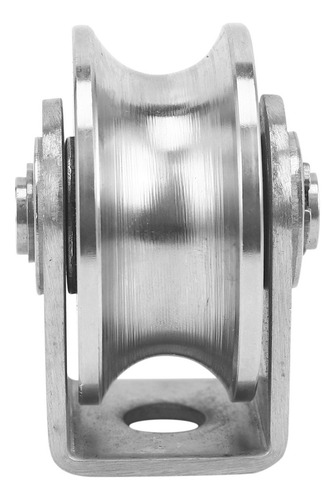 4 Pcs Rodamientos De Ruedas De 2 Pulgadas Ranura En U Polea