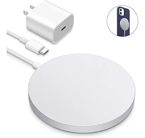 Cargador Inalambrico iPhone 12 - Pro Máx - 20w Incluye Taco