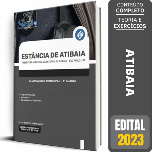 Apostila Atibaia Sp 2023 - Guarda Civil Municipal 3º Classe