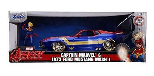 Jada Toys Marvel Captain Marvel Y 1973 Ford Mustang Mach 1 V