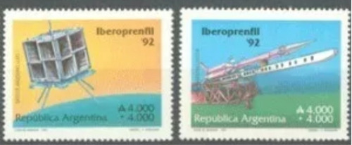 1992 Espacio- Iberoprenfil- Argentina (sellos) Mnh
