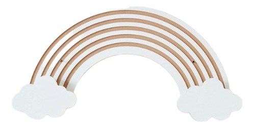 Imagen 6 de 10 de Perchero Infantil Pared Nordico Gancho Colgante Arco Iris Sm
