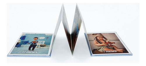 Album Sanfonado Branco 10x10 12 Folhas- Ical 610