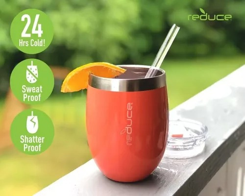 Termo Reduce Cold-1 Chiller 20oz/590 Ml Alta Calidad Naranja