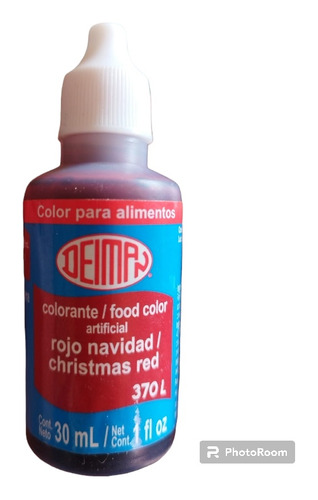 Colorante Vegetal Deiman  Rojo Navidad Botella 30ml