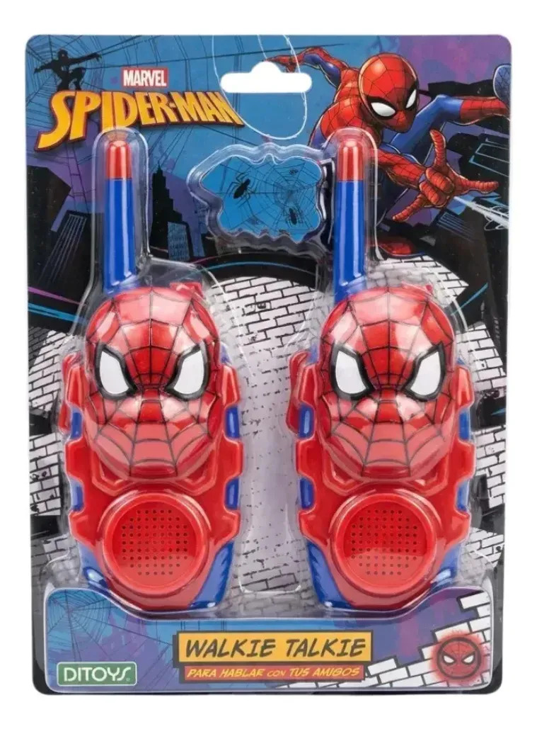 Walkie Talkie Spiderman 3067 Rojo Y Azul