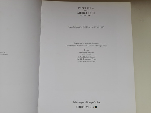 Pintura Del Mercosur Grupo Velox 1950 - 1980 Obras De Arte (Usado)