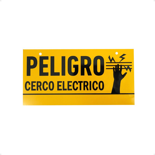 Cartel Advertencia X 12 U Cerco Eléctrico 