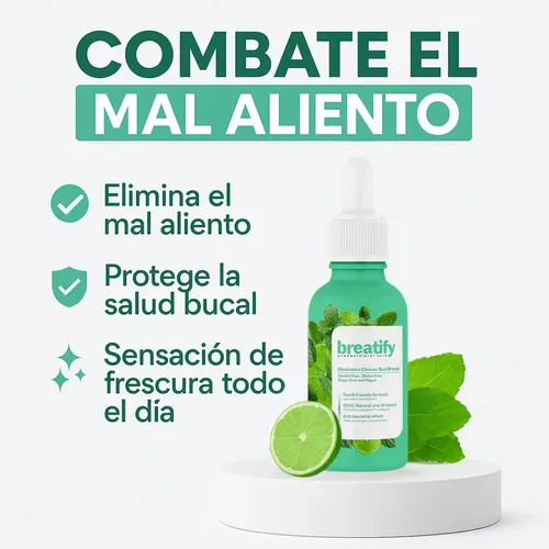 Breatify Gotas Bucales 10ml Sin Alcohol Contra Mal Aliento | MercadoLibre