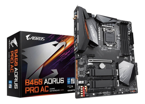 Tarjeta Madre Gigabyte B460 Aorus Pro Ac Lga1200 Atx Ddr4