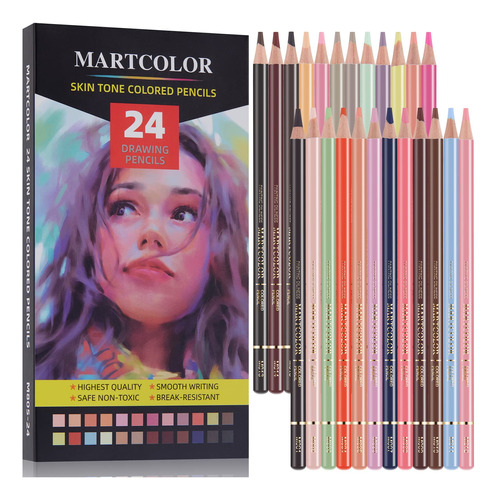 Martcolor Lápices De Colores De Tono De Piel Para Retratos Y