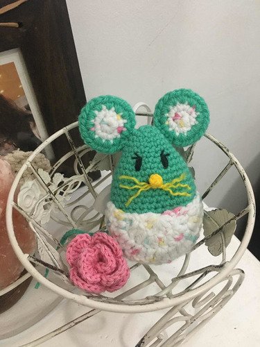 Ratón Perez Tejido Souvenir En Crochet Amigurumi