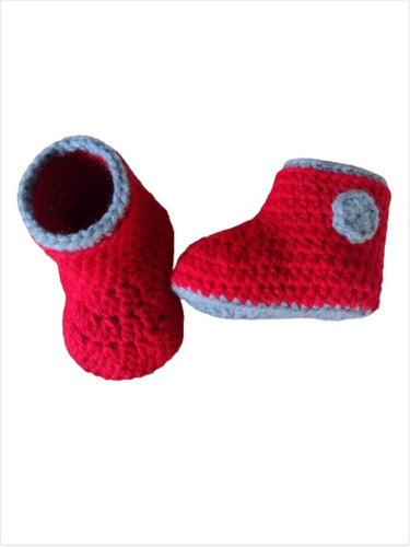 Escarpines De Lana Tejidos A Crochet Bebes
