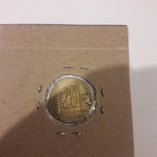 Moneda De Argentina Año 1945 De Bronce De 20  Centavos 