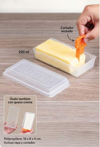 Contenedor Practi Conserva Queso O Mantequilla- Betterware