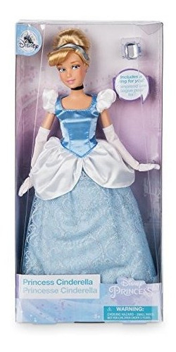 Disney Store Cenicienta Muñeca Clasica Con El Anillo D...