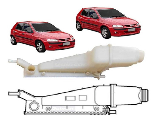 Caixa Reservatório Agua Radiador Celta 2005 2000 2001 2002