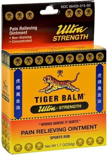 Pomada Para Aliviar El Dolor Tiger Balm Ultra Strength 50g