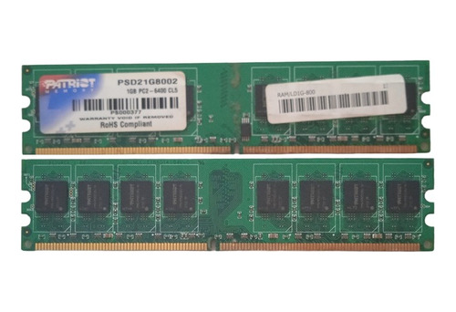 Memoria Ram Para Pc Computadora Patriot Ddr2  1 Gb Psd21g