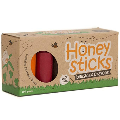 Honeysticks 100% Pura Cera De Abejas Crayones Natural, Segur
