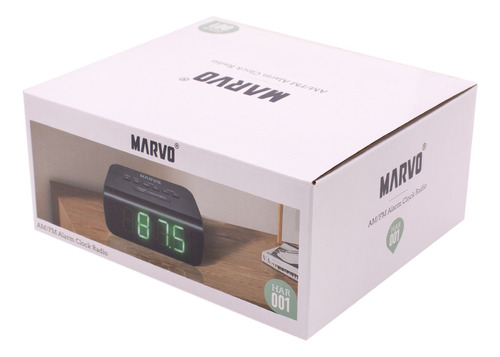 Reloj Despertador Marvo Con Am/fm Alarma Control Brillo