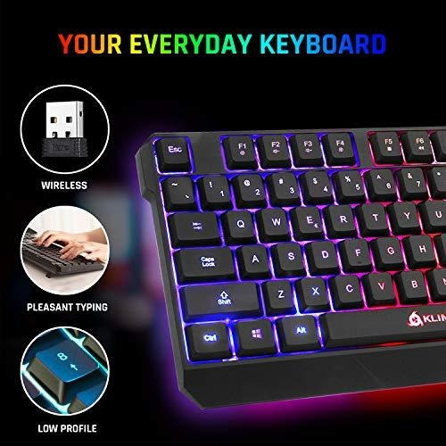 Imagen 6 de 7 de Teclados Klim Chroma Teclado Inalámbrico Recargable Para Ju