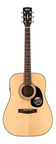 Guitarra acústica Cort Standard AD810E para diestros natural open pore satin