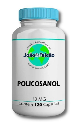 Policosanol 10mg - 120 Cápsulas Sabor Sem Sabor