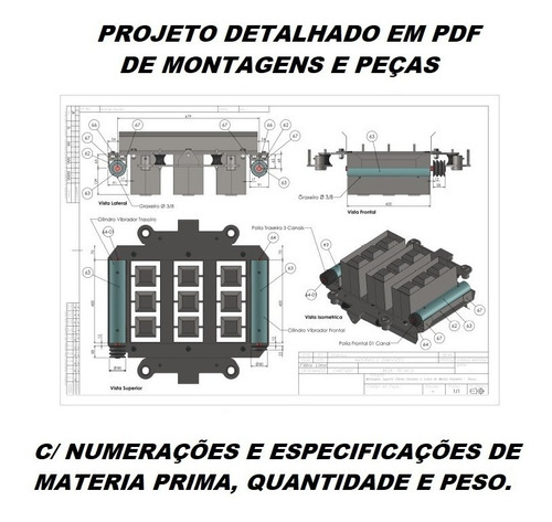 Imagem 8 de 10 de Projeto Maquina De Fazer Blocos De Cimento Poedeira