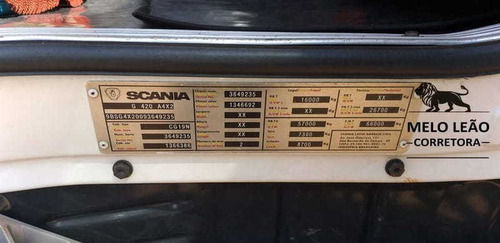 Imagem 7 de 15 de Scania G420 A6x2 Pneus Semi Novos C/ Serviço 09/09