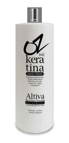 Keratina Oz Hidrolizada 2 En 1, Alisa 95% Y Reconstruye 98%