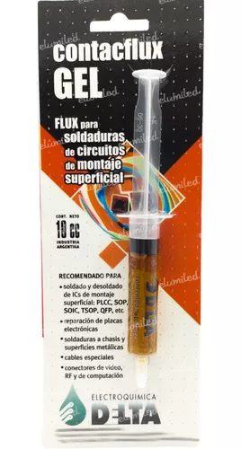 Contacflux Flux Gel Pote 10cc Para Soldadura Estaño