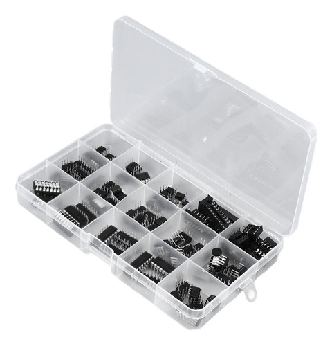 F Kit De Chips Ic De 12 Tipos, 120 Unidades, Ne555 Lm324,