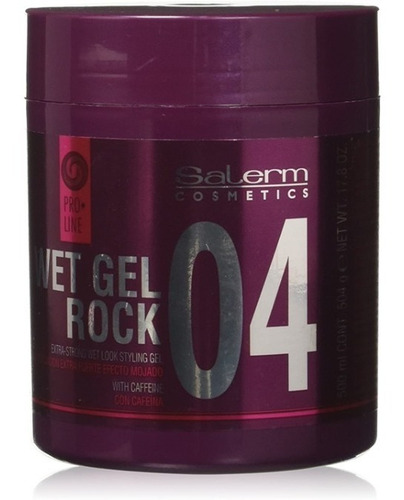 Salerm Wet Gel Rock 04 Strong Hold Proline Efec Mojado 500ml