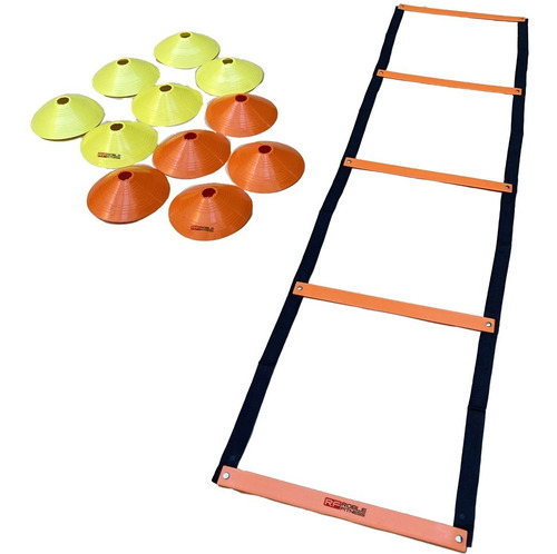 Kit De Entrenamiento Funcional Escalera Coordinacion Cono