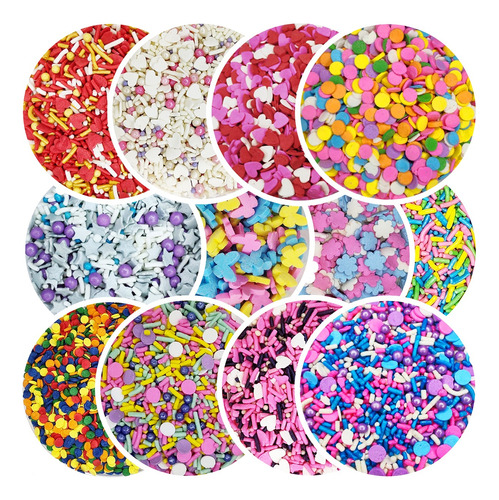 Confetti  Sprinkles Granillo Repostería 5 Frascos De  150 Gr