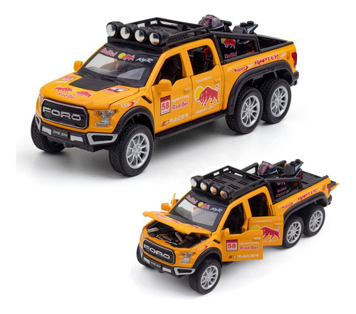 Ford Raptor F150 Modificada Miniatura Metal Autos Colección