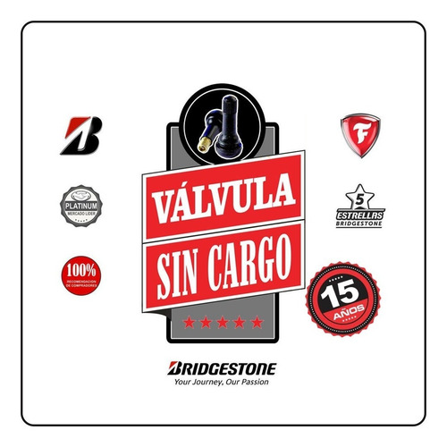 195/55 R15 Turanza E R 30 Bridgestone Envío + 2 Válvulas $0