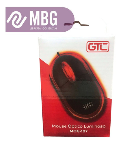 Imagen 3 de 6 de Mouse Óptico Gtc Mog-107 Negro Por Usb