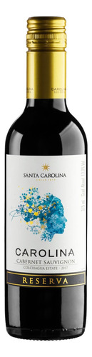 Vinho Cabernet sauvignon Santa Carolina Reserva 2017 375 ml em um estojo de sem estojo